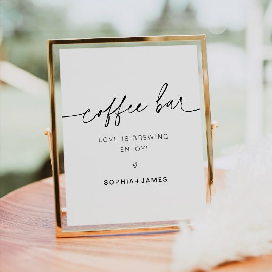 エバーリーコーヒーバー標識 ポスター