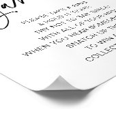 エバーリーリングや輪ゲームブライダルシャワー標識 ポスター (角)