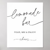 エバーリーレモネードバーベビー/ブライダルシャワーサイン ポスター (正面)