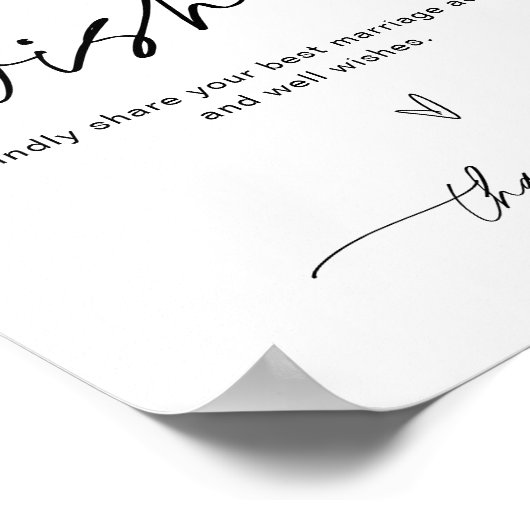 エバーリー アドバイス＆ウィッシュ ウェディング サイン (角)