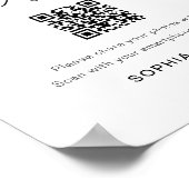 エバーリー シェアザラブ ウェディング フォト QR コード ポスター (角)