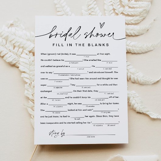 エバーリー ブライダルシャワー リブス - 埋め込み式 招待状