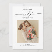 エバーリー　ミニフォト　フラワーガール　プロポーズカード 招待状 (正面)