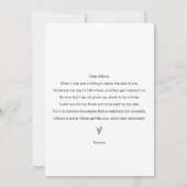 エバーリー ミニフォト フラワーガール プロポーズカード 招待状 (裏面)