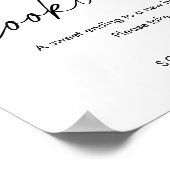 エバーリー ミニマリスト コーキー バー ウェディング フェイバー サイン (角)