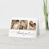 エバーリー ミニマリスト フォト ウェディング サンクス カード (正面)