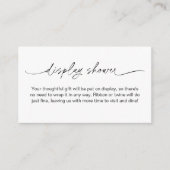 エバーリー ミニマル ディスプレイ シャワー エンクロージャーカード (正面)