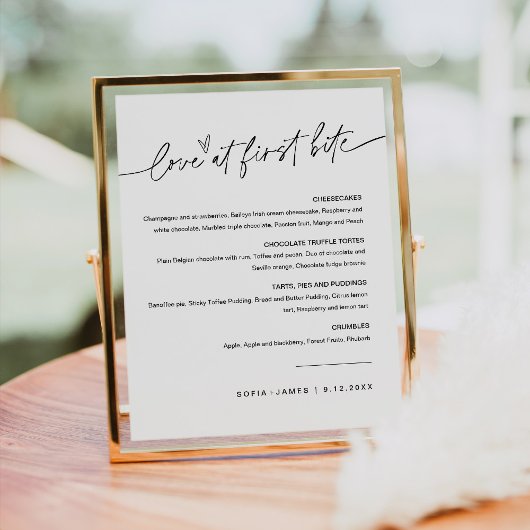 エバーリー ラブ・アット・ファースト・バイト デザート サイン