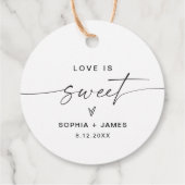 エバーリー ラブ イズ スウィート フェイバー タグ (裏面)