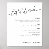 エバーリー 結婚式のバーサインを飲みましょう ポスター (正面)