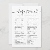 エバーリー 赤ちゃんクイズ ベビーシャワー ゲーム カード (正面)