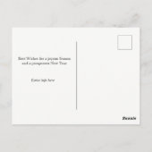 エバ企業のリーベリーボウクリスマスを使用 ポストカード (裏面)