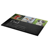 エバ最高のパパ父定義フォトブラック カッティングボード (角)