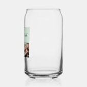 エバ最高のーパパ写真ギフト緑 ガラス缶 (左)