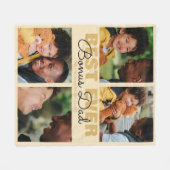 エバ最高のーボモダンーナスパパ|フォトコラージュ  フリースブランケット (正面(横))