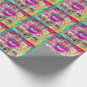 エバ最高のー絞り染め画像フォトギフトラップHAMbWG ラッピングペーパー (角)