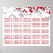 エバ竹葉の中国の結婚シーティングチャート ポスター (正面)