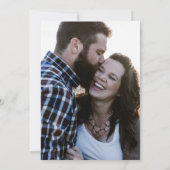 エバ素朴ーグリーンウィンターウェディング招待状 招待状 (裏面)