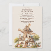 エバ素朴ーグリーンフィールドズバ結婚ンコテージ 招待状 (正面)