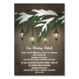 エバ素朴ーグリーンランタ結婚ンのエンクロージャカード テーブルナンバー