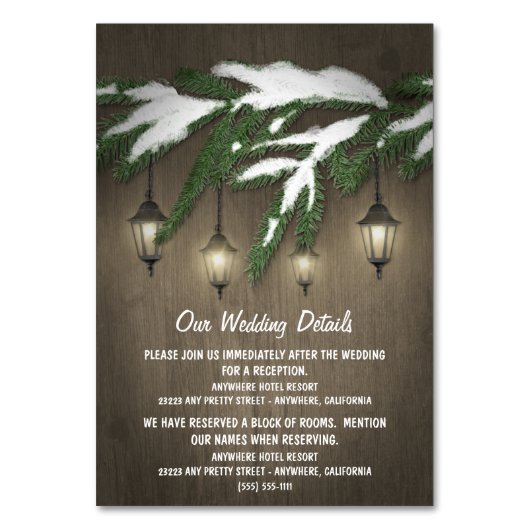 エバ素朴ーグリーンランタ結婚ンのエンクロージャカード テーブルナンバー (正面)