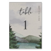 エバ素朴ーグリーン山結婚湖 テーブルナンバー (正面)