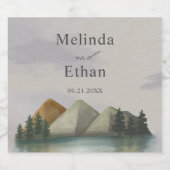 エバ素朴ーグリーン山結婚湖 ビールラベル (シングルラベル)