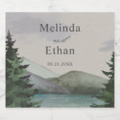 エバ素朴ーグリーン山結婚湖 ビールラベル (シングルラベル)