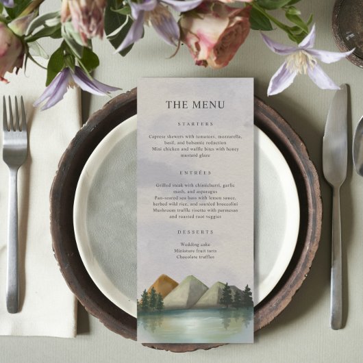 エバ素朴ーグリーン山結婚湖 メニュー