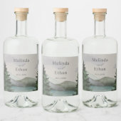 エバ素朴ーグリーン山結婚湖 リキュールボトルラベル (ボトル)