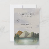 エバ素朴ーグリーン山結婚湖 出欠カード (正面)