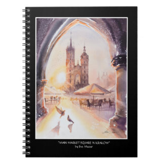 エバ絵を描ククラクフオールドタウン ノートブック