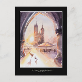 エバ絵を描ククラクフオールドタウン ポストカード