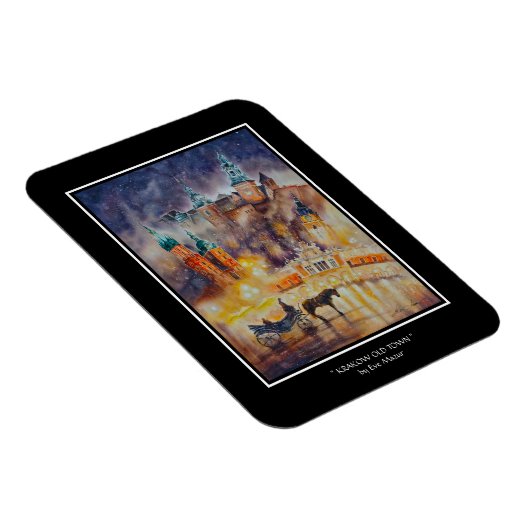 エバ絵を描ククラクフオールドタウン マグネット (右側)