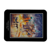 エバ絵を描ククラクフオールドタウン マグネット (横)