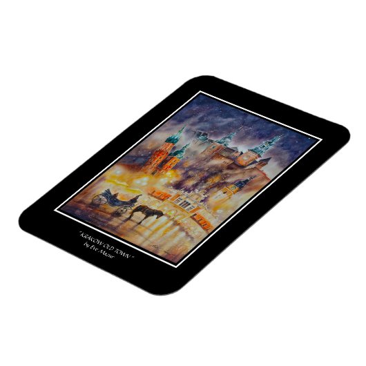 エバ絵を描ククラクフオールドタウン マグネット (左側)