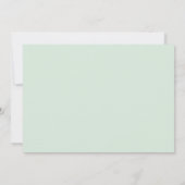 エバ霜の降りたーグリーンクリスマス自然写真 サンキューカード (裏面)