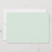 エバ霜の降りたーグリーンクリスマス自然写真 サンキューカード (裏面)