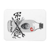 エバ・フル・リラのフレッシュ・ミルク・マグネット マグネット (横)