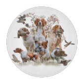 エパグヌールブレトンブリタニースパニエル犬 カッティングボード (正面)