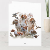 エパグヌールブレトンブリタニースパニエル犬 カード (裏面)