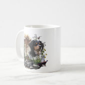 エパグヌールブレトンブリタニースパニエル犬 コーヒーマグカップ (正面左)