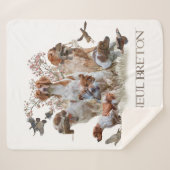 エパグヌールブレトンブリタニースパニエル犬 シェルパブランケット (正面(横))