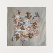 エパグヌールブレトンブリタニースパニエル犬 タペストリー (正面(横))