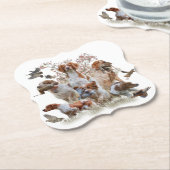 エパグヌールブレトンブリタニースパニエル犬 ペーパーコースター (アングル)