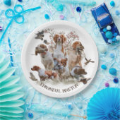 エパグヌールブレトンブリタニースパニエル犬 ペーパープレート (パーティー)