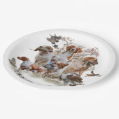 エパグヌールブレトンブリタニースパニエル犬 ペーパープレート (アングル)