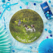 エパグヌールブレトンブリタニースパニエル犬 ペーパープレート (パーティー)