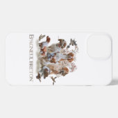 エパグヌールブレトンブリタニースパニエル犬 iPhoneケース (裏面横)