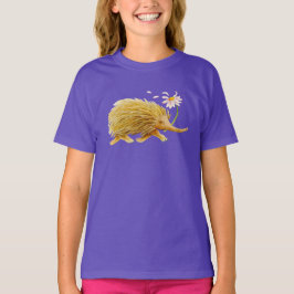 エヒドナお洒落の水彩樹林動物アート Tシャツ